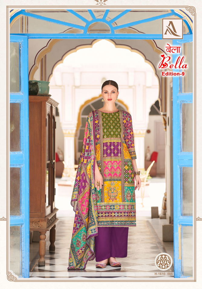 Bella 9 By Alok Suit Muslin Printed Dress Material Wholesale Shop in Surat